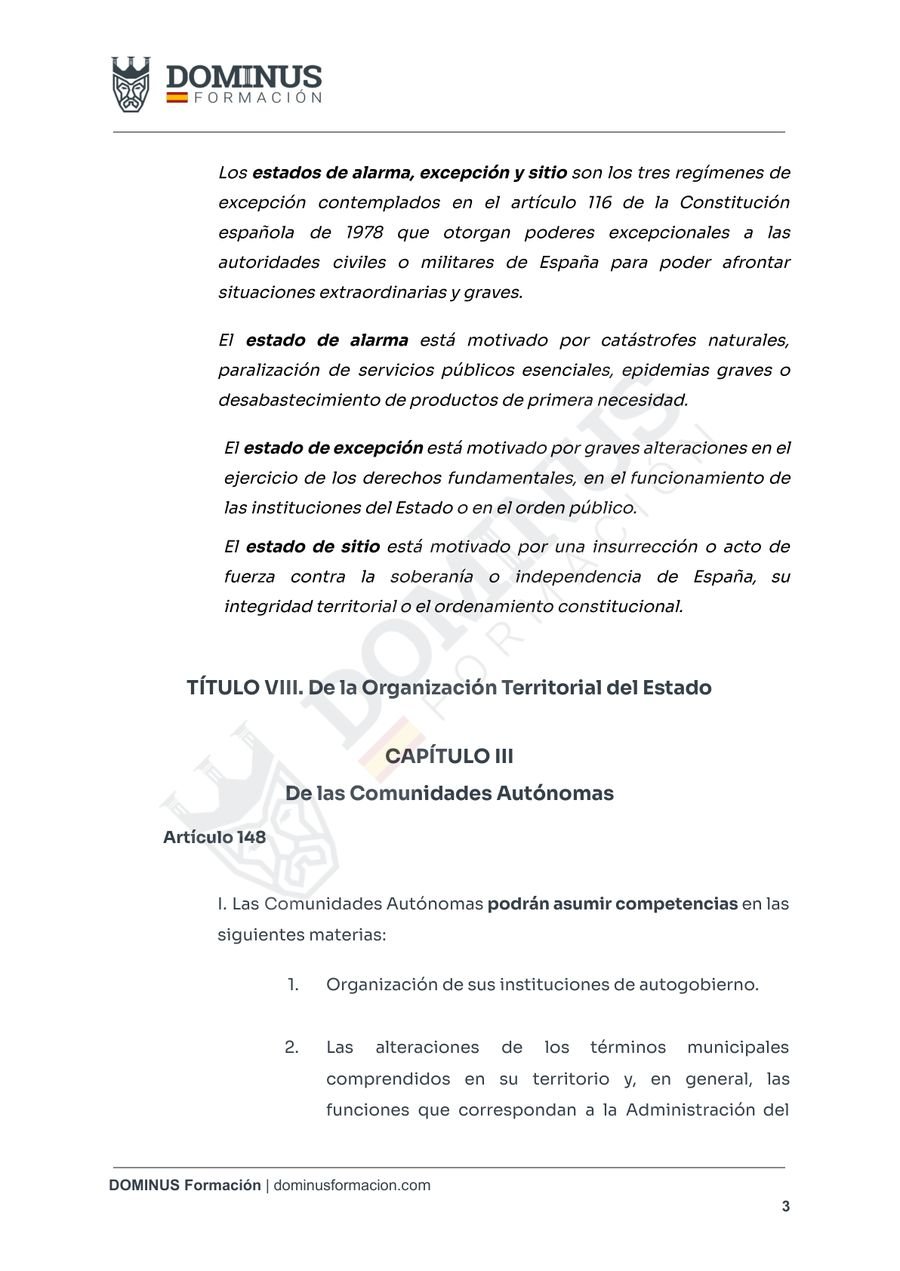 Página 3 de la muestra del temario