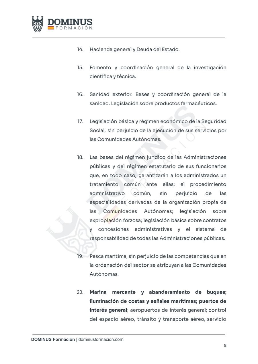 Página 8 de la muestra del temario